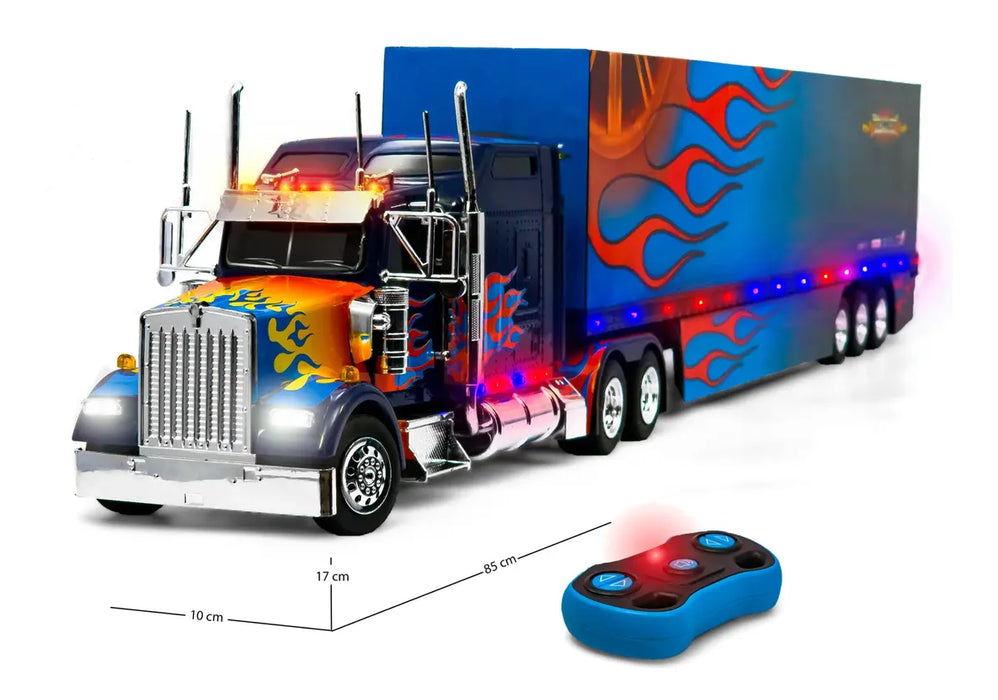 TRAILER CAMION, JUGUETE A RADIO CONTROL ESCALA 1:26 GRADO B