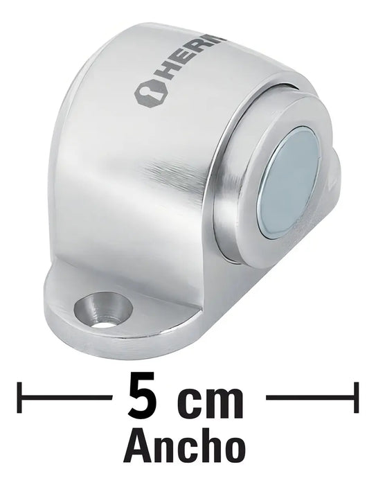 22 PZ TOPE MAGNETICO DE CROMO SISTEMA DE AMORTIGUACION CON IMAN CROMADO REDONDO BRILLANTE GRADO B