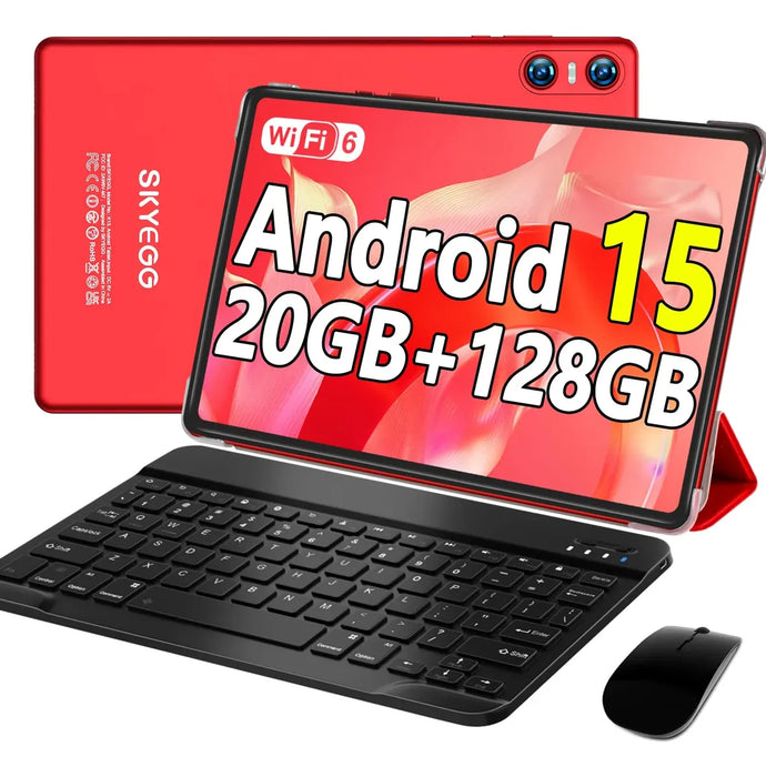 TABLETA ANDROID 15 TABLET 20GB RAM+ 128GB ROM  SKYEGG ROJO GRADO B