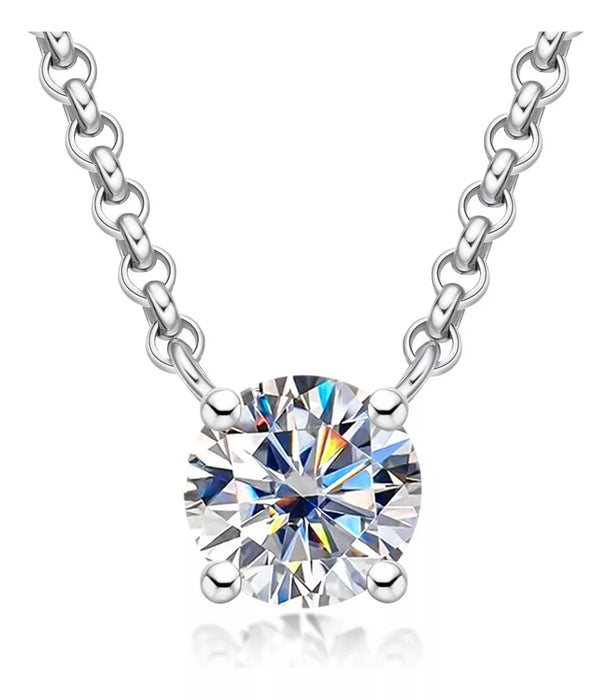 collar mujer de moissanita anuclub chapado en oro plata 925 5040