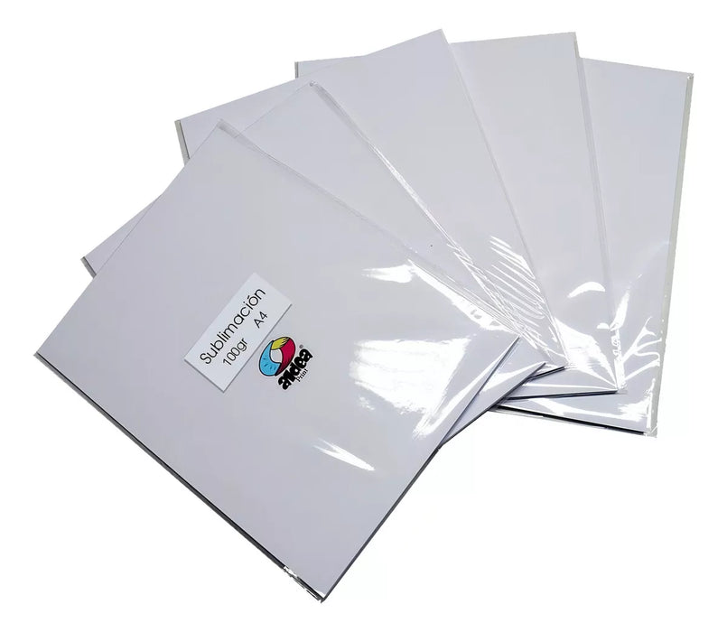 Papel Para Sublimación Calidad Premium A4 100gr 100 Hojas Color Blanco 7123