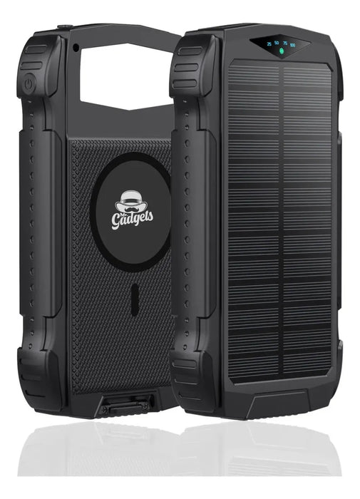 POWER BANK BATERIA SOLAR 20,000MAH CARGA INALAMBRICA NARANJA GRADO B