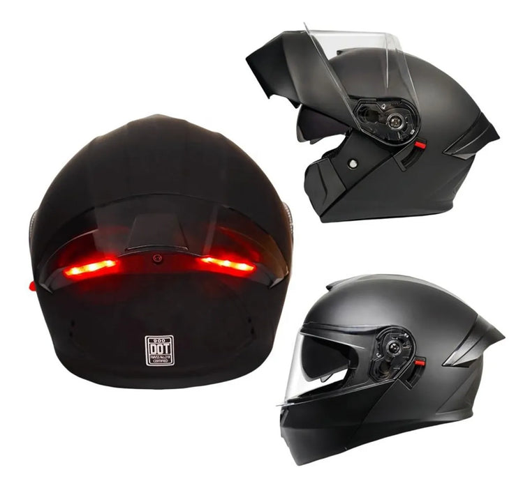 CASCO DE MOTOCICLETA CASCO ABATIBLE CERTIFICADO DOT/CCC 1 GRADO B