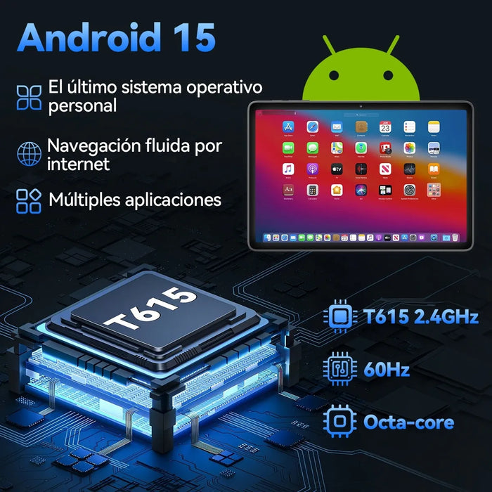 TABLETA ANDROID 15 6000MAH 10.1'' 24GB RAM+128GB ROM TABLETS GRADO B