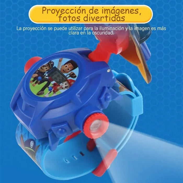 Reloj Proyector de Paw Patrol con 24 Imágenes