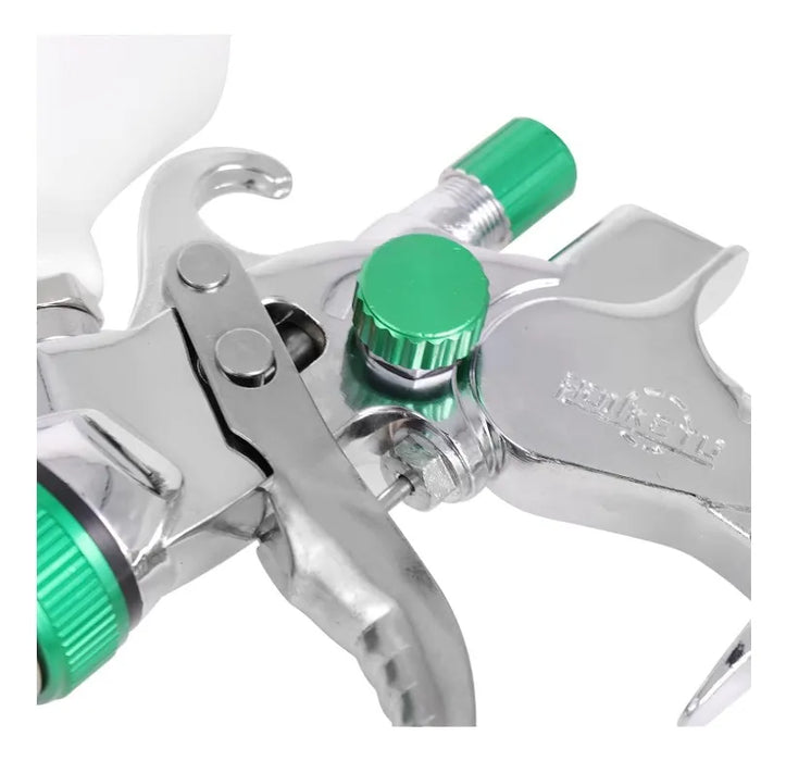 PISTOLA PARA PINTAR DE GRAVEDAD HVLP 600CC CON 3 BOQUILLAS GRADO B