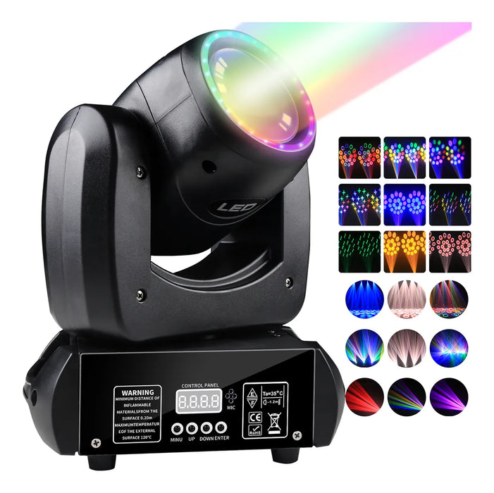 CAÑÓN LED BEAM LUZ CABEZA MÓVIL DJ ESCENARIO 120W ROBÃ³TICA GRADO B