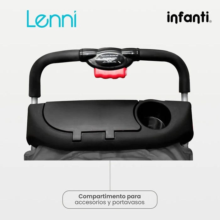INFANTI CARRIOLA SISTEMA DE VIAJE LENNI CON PORTABEBE COLOR GRIS GRADO B