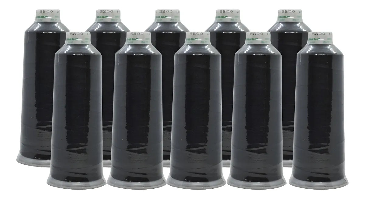 Hilo Negro Polystitch Madeira Para Bordado, Paq. De 10 Hilos GRADO B