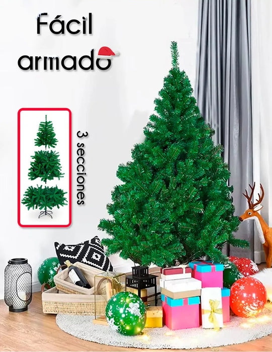 RED VELVET ARBOL NAVIDAD 180 CM PINO FRONDOSO ARTIFICIAL COLOR VERDE