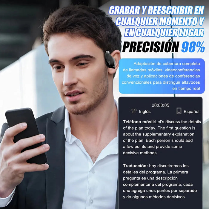 Audifonos Traductores Ingles Espanol, Hy-t26 Pro Language 1 Grado A