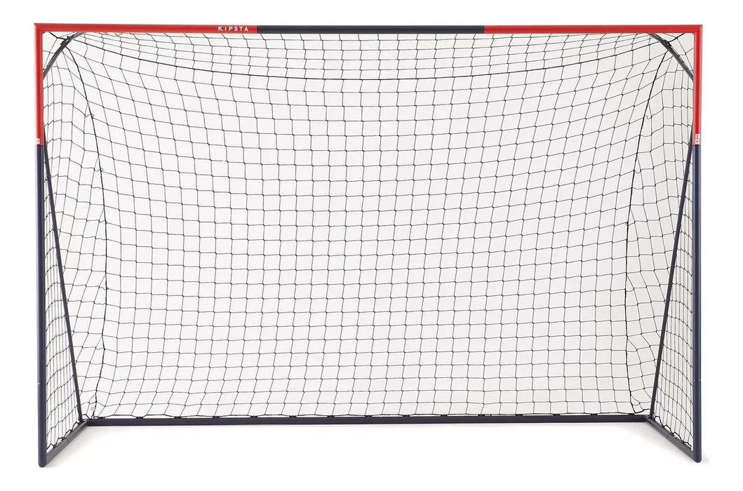 portería de fútbol classic 500 azul marino/naranja g kipsta color negro