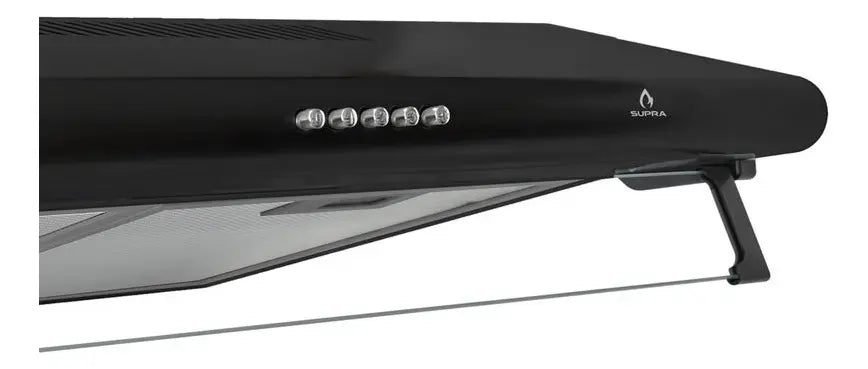 CAMPANA EXTRACTORA DE COCINA SUPRA BLACK SERIES CB AC. INOX. Y VIDRIO GRADO B