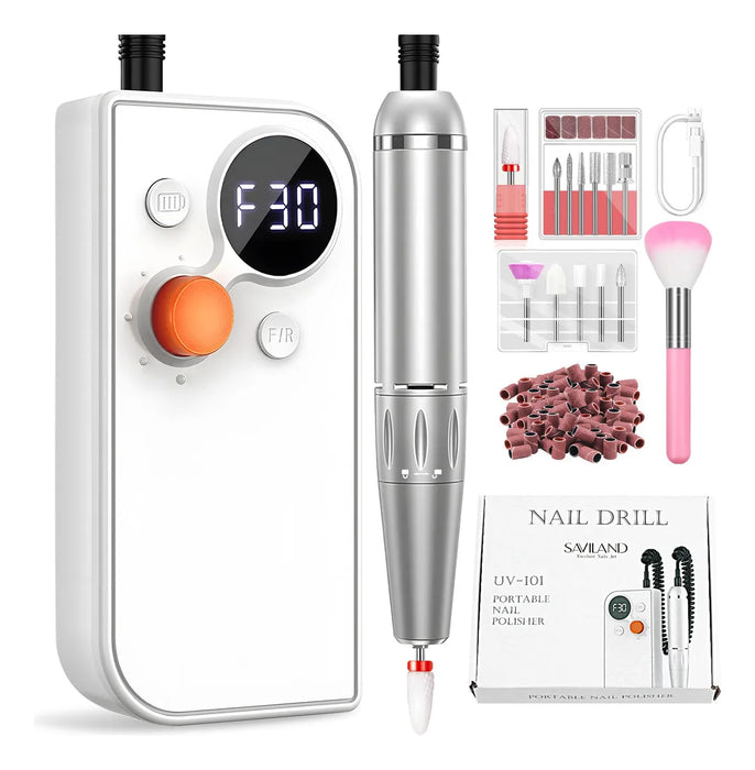 PULIDORA DE UÑAS DRILL SAVILAND, TALADRO DE UÑAS 30000RPM GRADO B