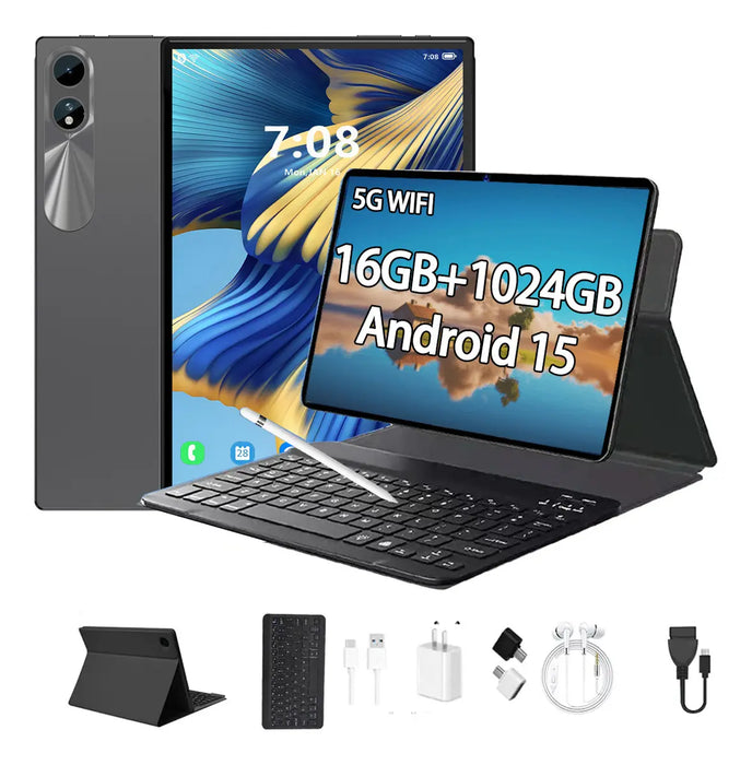 Tablet K80pro Pantalla Hd Grande Android 15 Fluido Oficina Grado B