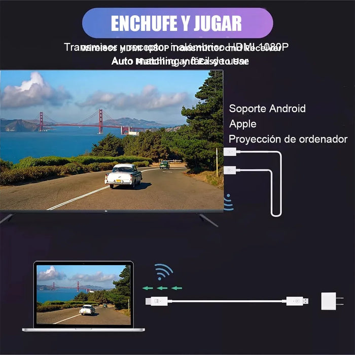50m Wireless Hdmi -compatible Video Transmitter Receiver grado B