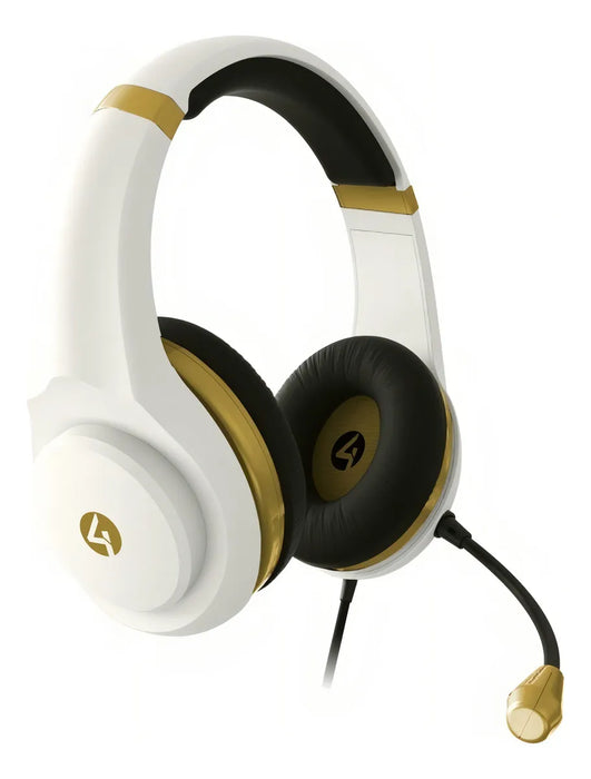 Audífonos 4gamers Xp-gold Con Base 3.5mm Alámbricos Blancos Blanco GRADO A