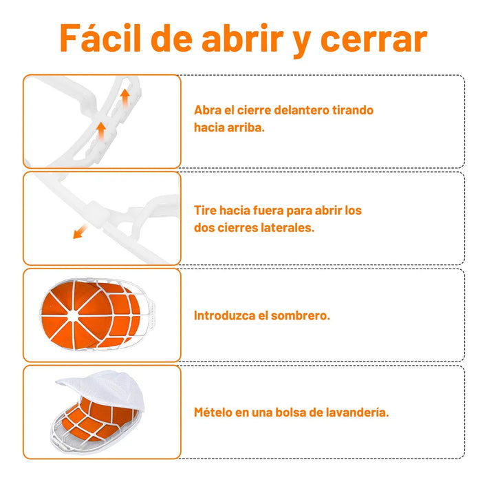 Soporte para sombreros para evitar que se deformen blanco y negro GRADO B