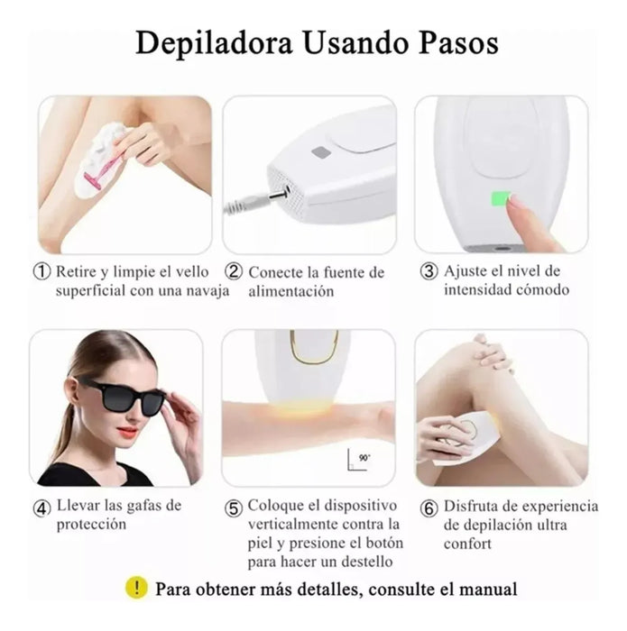 DEPILADORA LASER, DISPOSITIVO DE DEPILACIÓN L GRADO B