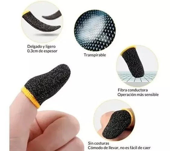 juego pad tela fono móvil control k21 2 piezas guantes dedo