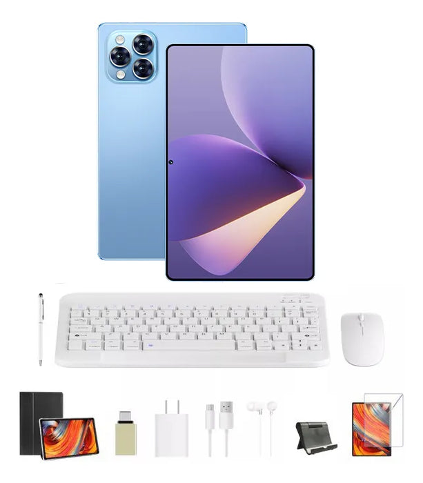 Tablet Pro12 12gb+512gb Rom Android 13 5g-wifi Tres Camaras Color Azul Acero GRADO B