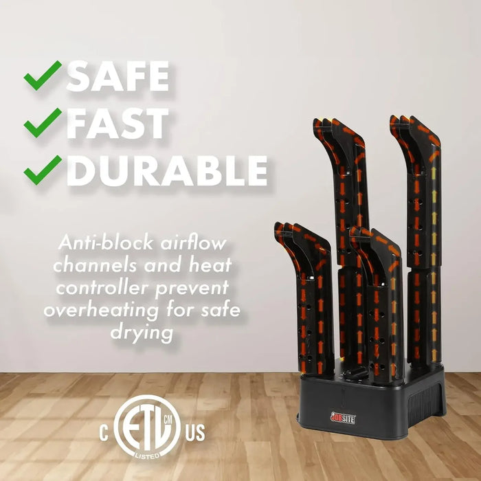 JOBSITE SECADOR DE BOTAS - MIGHTY DRY CON VENTILADOR SOPLADOR DE CALOR GRADO B