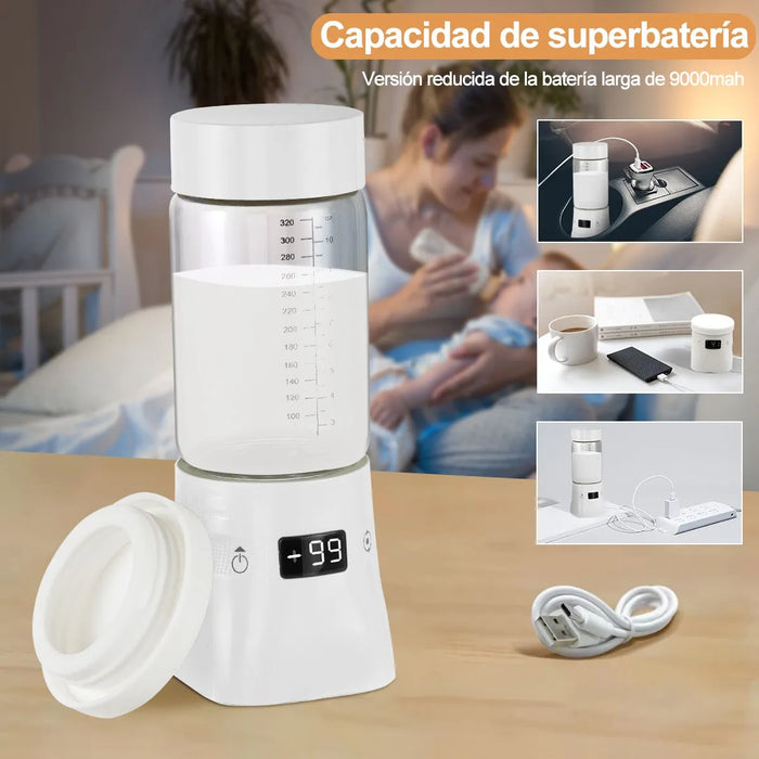CALENTADOR DE LECHE PORTÁTIL INALÁMBRICO CON TEMP GRADO B
