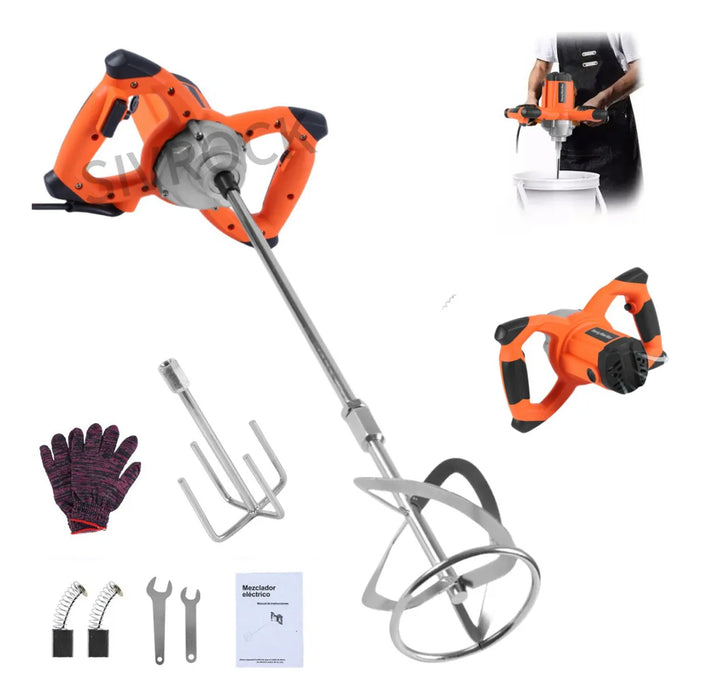 Mezcladora Eléctrica De Cemento/pintura 6 Velocidade 2100w GRADO B