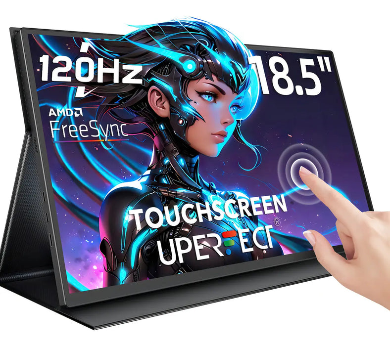 MONITOR PORTÁTIL 18.5 FHD 120HZ HDR PC TÁCTIL GAMER PANTALLA NEGRO GRADO B