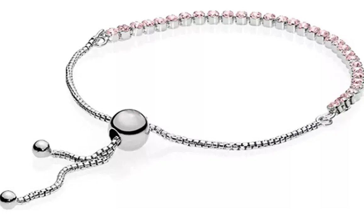BRAZALETE DE TENIS ESTILO PANDORA AJUSTABLE (GENÉRICO) GRADO B