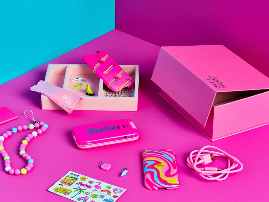 HMD BARBIE TELÉFONO FLIP ROSA CLARO 4G 128MB DESBLOQUEADO DUAL SIM 2 GRADO B