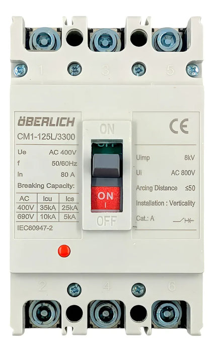 INTERRUPTOR TERMOMAGNÉTICO 150 A GRADO B