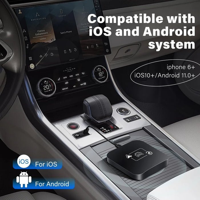 Adaptador Inalámbrico Car Play, Android Auto Converter 2en1