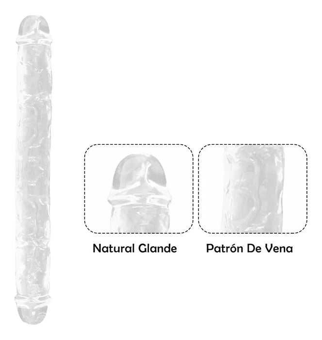 Consolador Doble Dildo Penetracion anal vaginal lesbiana Grado A