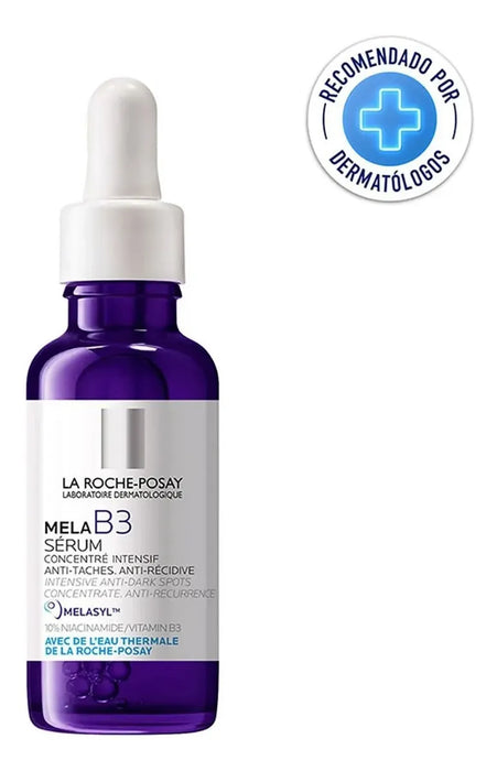 LA ROCHE-POSAY MELA B3 SÉRUM ANTIMANCHAS CORRECTOR INTENSIVO CON NIACINAMIDA 10% Y MELASYL PARA PIEL CON MANCHAS OSCURAS Y TONO DESIGUAL, 30 ML DÍA/NOCHE   |  GRADO A