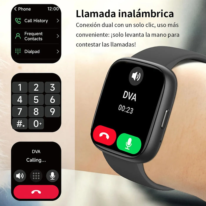 Reloj Inteligente 2.01'' Deportivo Mujer Hombre Smartwatch Grado B