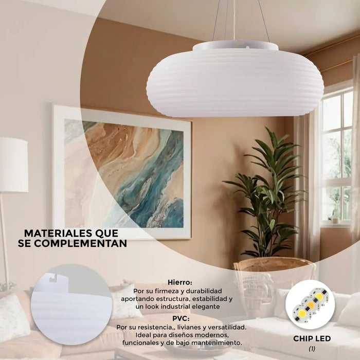 LÁMPARA DE TECHO LED EMPOTRADA CON MANDO A DISTANCIA BLANCO GRADO B
