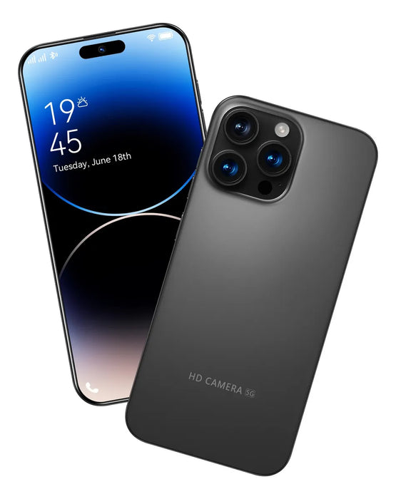 DUAL SIM I16 PRO MAX DESBLOQUEA 12GB RAM +512GB ROM 2025 EL MÃ¡S POPULAR TELÃ©FONO INTELIGENTE ANDROID 14 RED 5G ADMITE CONEXIÃ³N WIFI Y BLUETOOTH NEGRO GRADO B