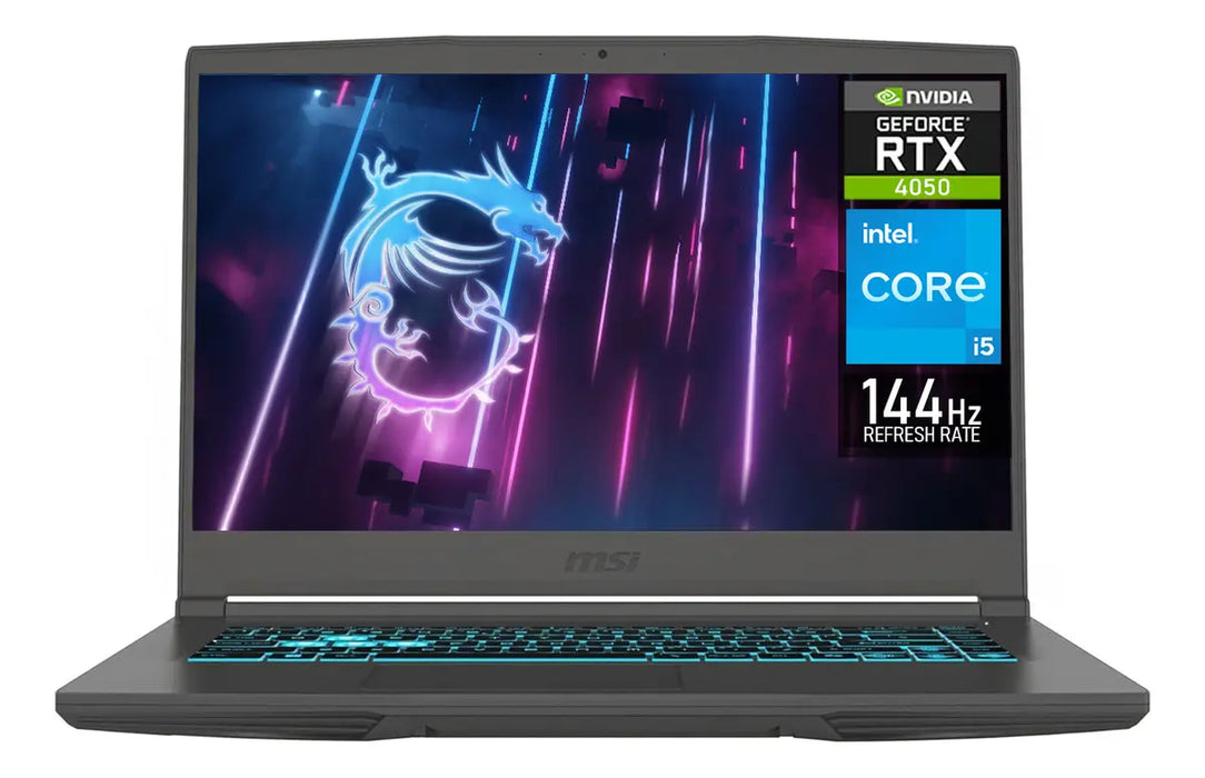 LAPTOP GAMING MSI THIN 15.6 CI5 16GB 512GB GEFORCE RTX4050 GRIS GRADO A