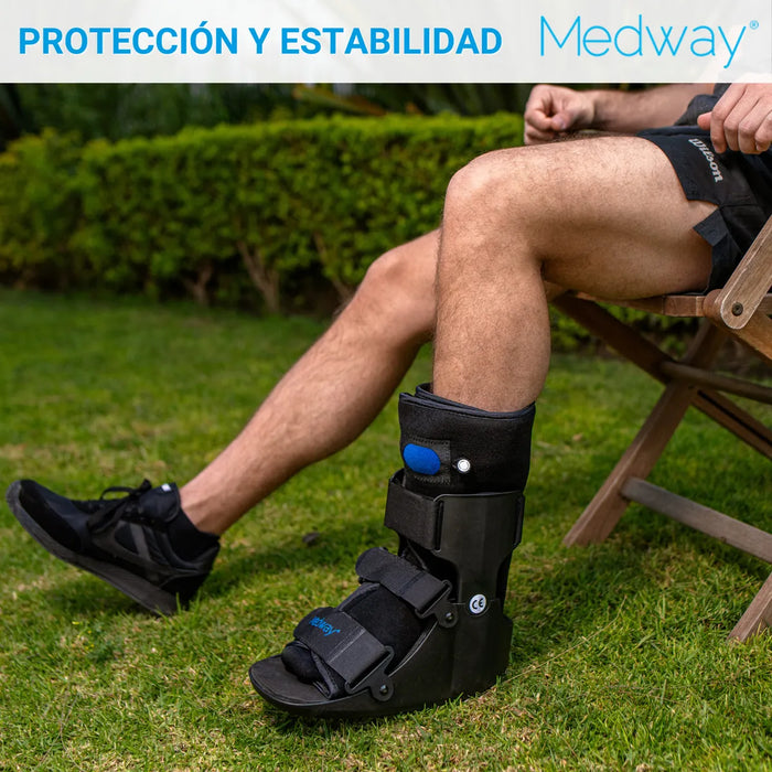 MEDWAY | BOTA NEUMÃ¡TICA WALKER BAJA COLOR NEGRO GRADO B