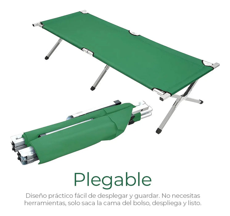 Catre plegable para acampar cama portatil exterior campismo GRADO B