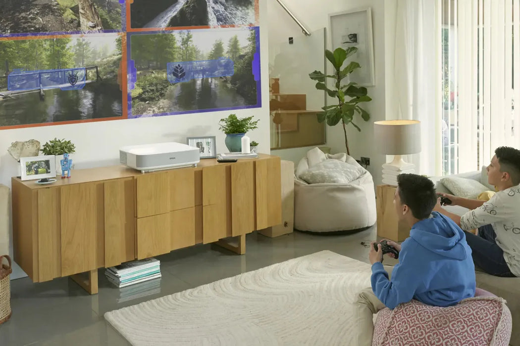Epson EpiqVision LS650 | Proyector Láser 4K PRO-UHD | Android TV | Color Blanco | Grado A ✨