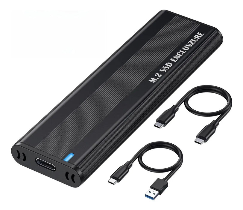 GABINETE CARCASA DISCO DURO SSD M.2 NVME USB 3.2 GEN2 10GBPS NEGRO GRADO B
