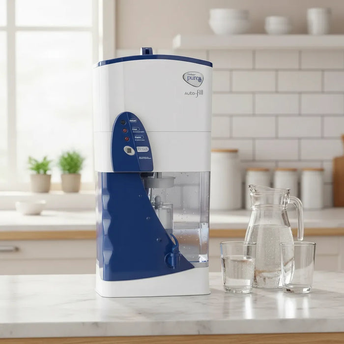 Purificador Agua 610163 Auto - Fill 18 Litros Color Blanco Con Azul Pureit GRADO B