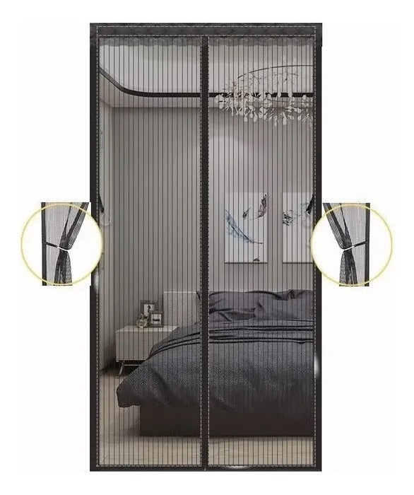 CORTINA MOSQUITERA MAGNETICA PARA PUERTA MALLA ANTIMOSQUITOS GRADO B