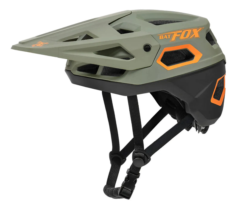 CASCO PARA BICICLETA DE MONTAÑA Y CICLISMO COLOR ARMY GREEN TALLA L 54-59CM GRADO B