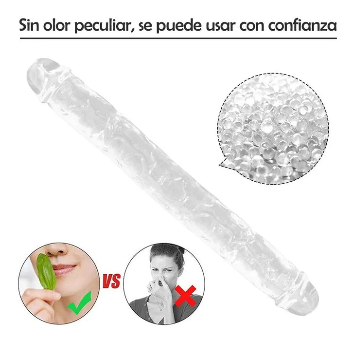 Consolador Doble Dildo Penetracion anal vaginal lesbiana Grado A