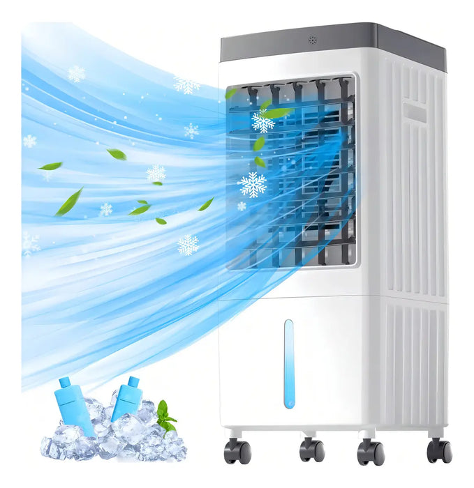 ENFRIADOR DE AIRE ACONDICIONADO PORTÁTIL VENTILADOR FRIO 10L BLANCO GRADO B