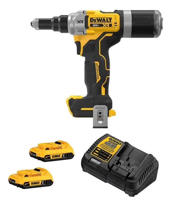 REMACHADORA INALAMBRICA DE 1/4 20V BL DEWALT DCF414D2-B3 CANTIDAD DE BOQUILLAS 3 GRADO A