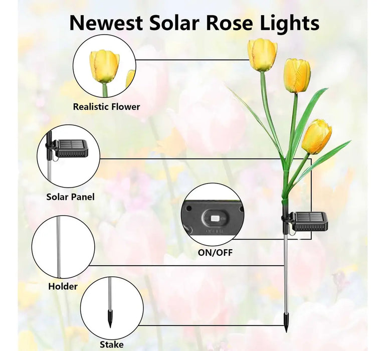 4 LUCES SOLARES PARA LA DECORACIÓN DE JARDINES Y PATIOS GRADO B